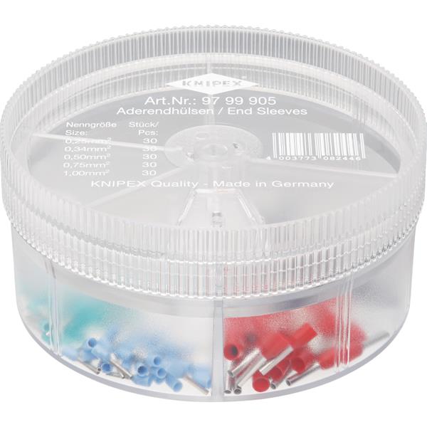 Knipex97 99 905 Assortment Boxes With Insulated Wire Ferrules