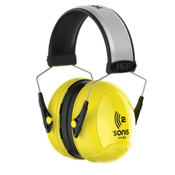 JSPSonis 1 Ear Adjustable Ear Defenders SNR27 - Grey/Green