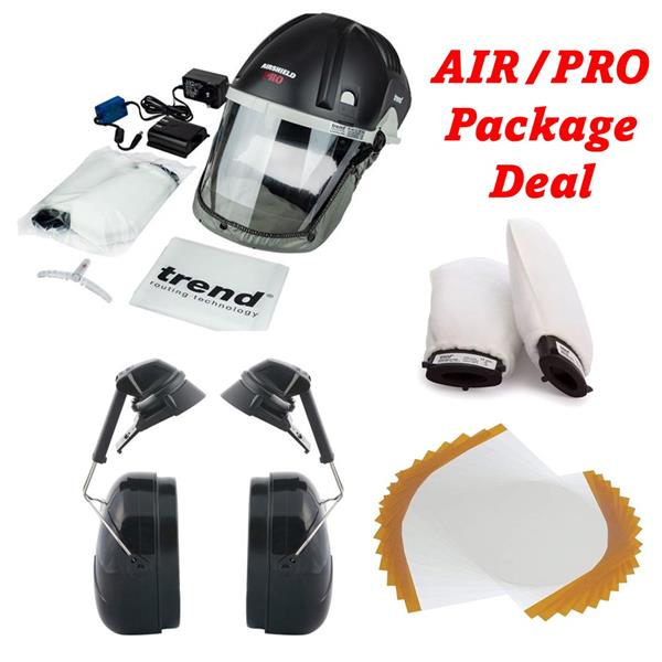 TrendAIR/PRO Package Deal (Includes: Ear Muffs, Extra Filters, 10 Pack Visors)