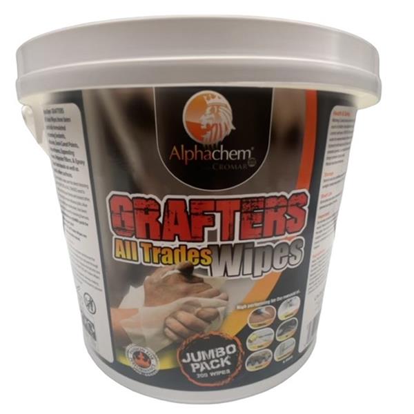 MiscAlphachem Grafters All Trade Wipes Jumbo 300 Pack