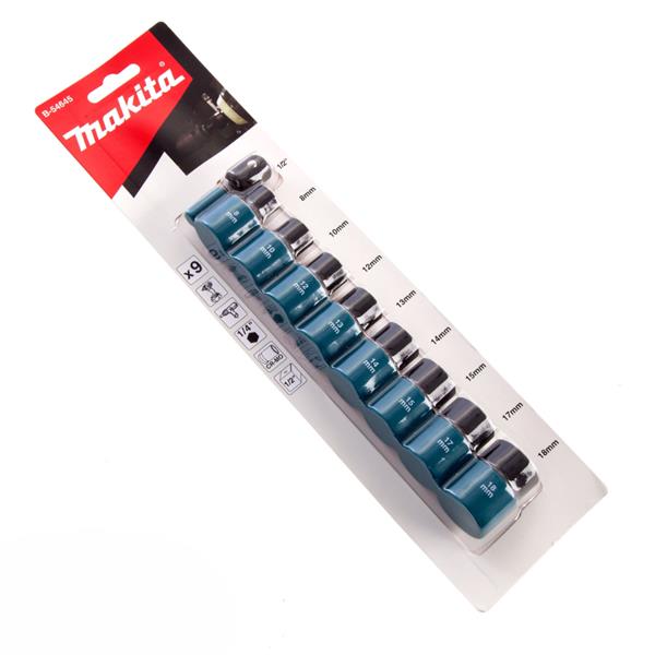 MakitaB-54645 Impact Socket 1/2" Square Drive 9 Piece