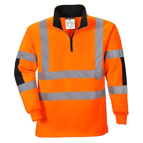 PortwestB308 - Xenon Rugby Sweatshirt - Orange