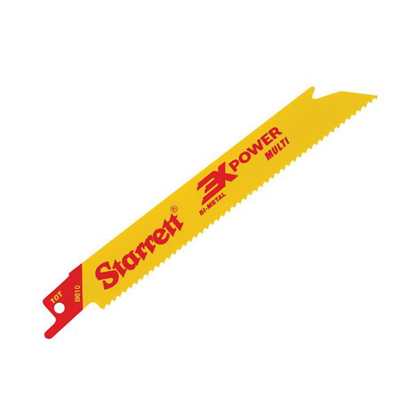 StarrettB610-5 Bi-Metal Reciprocating Blade Straight 152mm 10 TPI (Pack 5)