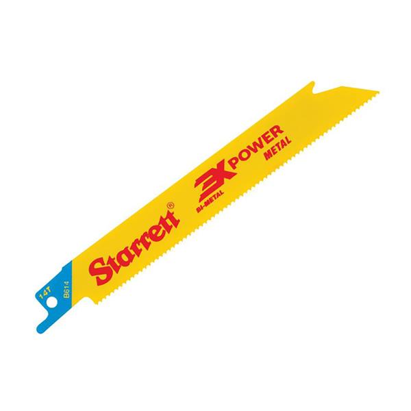 StarrettB614-5 Bi-Metal Reciprocating Blade Metal Straight 152mm 14 TPI (Pack 5)