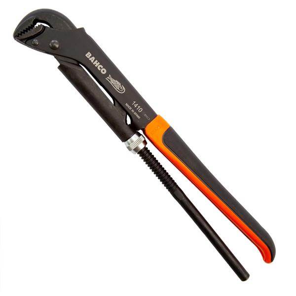 Bahco1410 ERGO Pipe Wrench 45mm Jaw Capacity Alloy Steel 320mm
