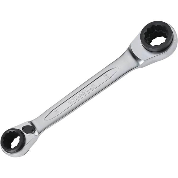 Bahco21-27 mm Ratcheting Ring Wrench with Chrome Finish 275 mm
