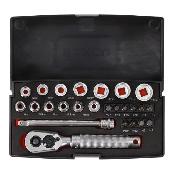BahcoLimited Edition 1/4" Socket Set SL25MHBL