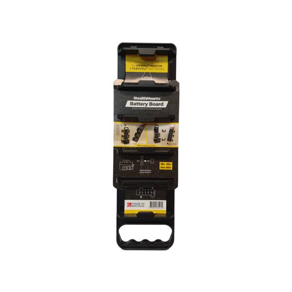 Stealth MountsDewalt 18V Battery Board With Handle BD-DW20-H-1