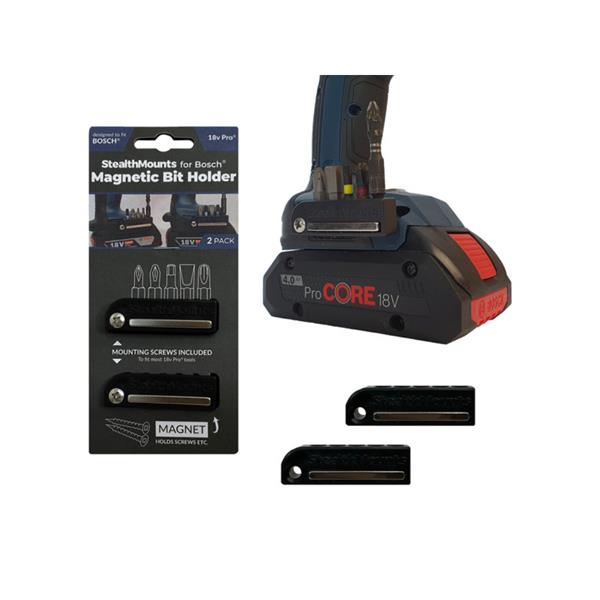 Stealth MountsBosch 18v Bit Holder (2 Pack) BH-BO-BLK-2