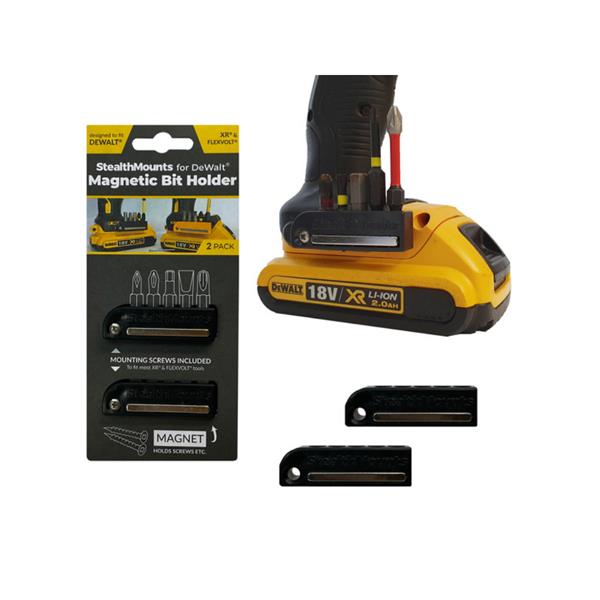 Stealth MountsDewalt 18v Bit Holder (2 Pack) BH-DW-BLK-2