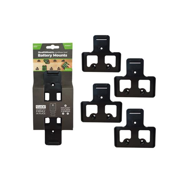 Stealth MountsEgo 56v Battery Mounts (4 Pack) BM-EG56-BLK-4