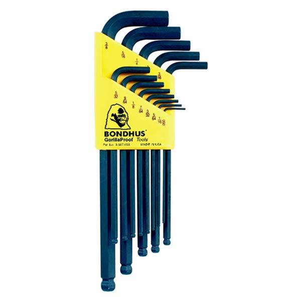BondhusBLX13 BallEnd Hex Key 13pcs Imperial Set 0.050"-3/8"