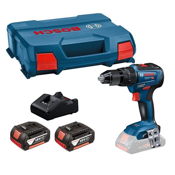 BoschGSB 18V-55 Brushless 18V Combi Drill (2x3Ah)