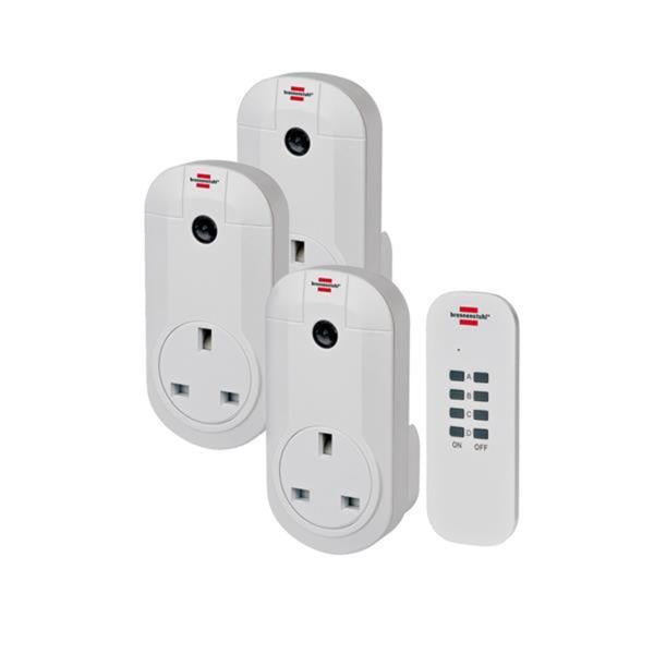 BrennenstuhlRemote Control Set RC CE1 3001 GB 3726, 3 remote control socket set