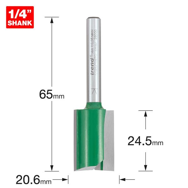 TrendTwo Flute Cutter 17.5mm diameter C028X1/4TC