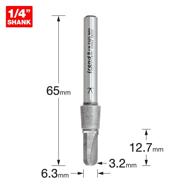 TrendRadius 3.2mm radius x 6.3mm diameter C052X1/4TC
