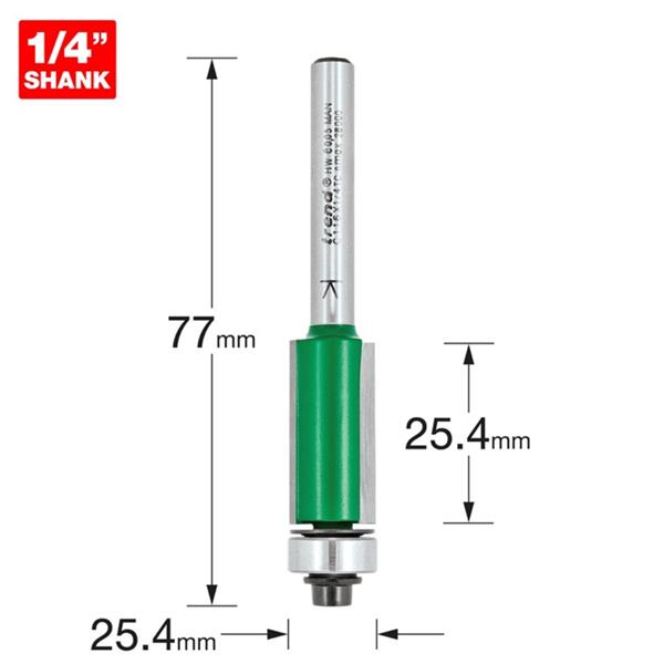 TrendSelf guided trimmer 12.7mm diameter C116X1/4TC