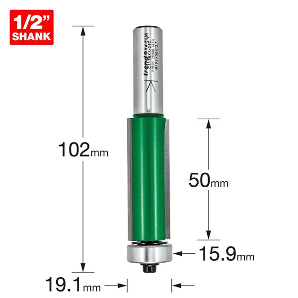 TrendGuided trimmer 19.1mm diameter C117BX1/2TC