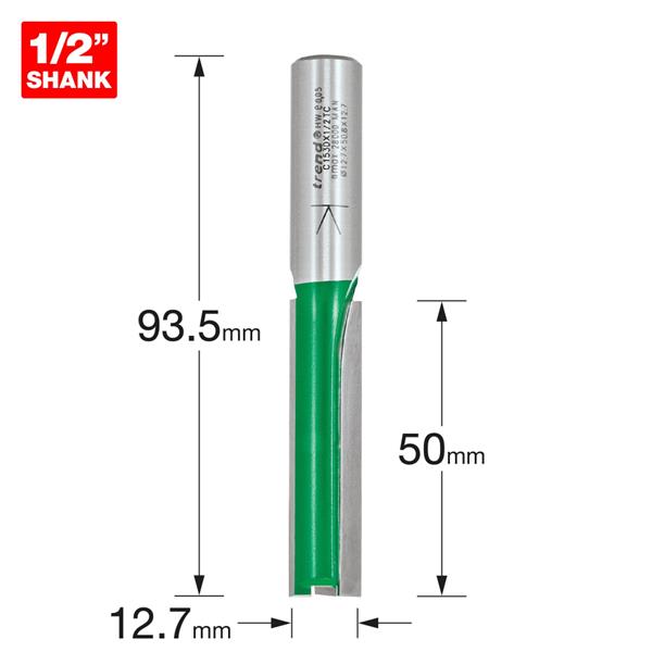 TrendTwo flute Cutter 12.7mm diameter C153DX1/2TC
