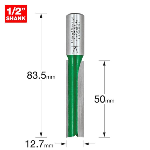 TrendTwo flute Cutter 12.7mm diameter C153MX1/2TC