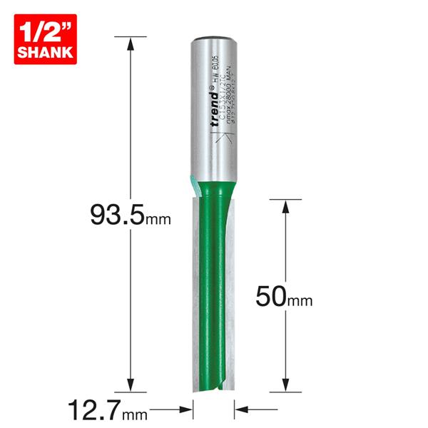 TrendTwo flute Cutter 12.7mm diameter C153X1/2TC