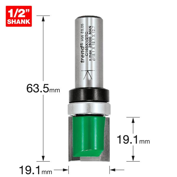 TrendProfiler 19.1mm diameter X19.1mm cut C165X1/2TC