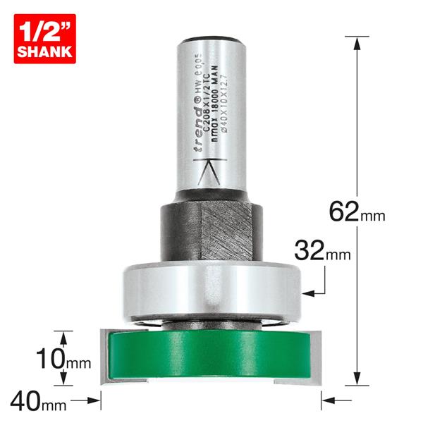 TrendIntumescent Cutter 10mm x 40mm C208X1/2TC