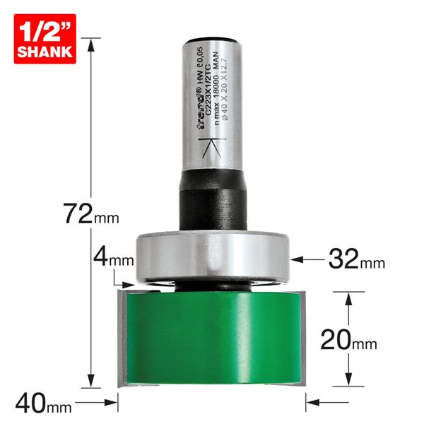 TrendIntumescent Cutter set 20mm x 40mm C223X1/2TC
