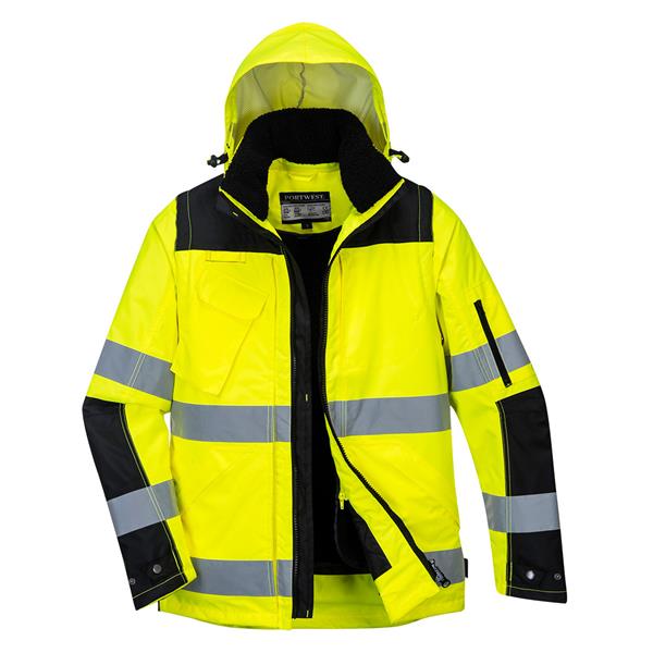 PortwestC469 Pro Hi-Vis 3in1 Jacket - Yellow/Black