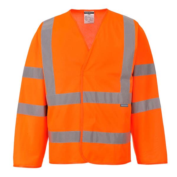 PortwestC473 - Hi-Vis Band and Brace Jacket L/S - Orange