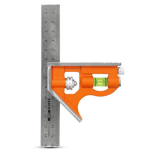 Bahco150mm (6") Combination Square with Metal Scriber CS150