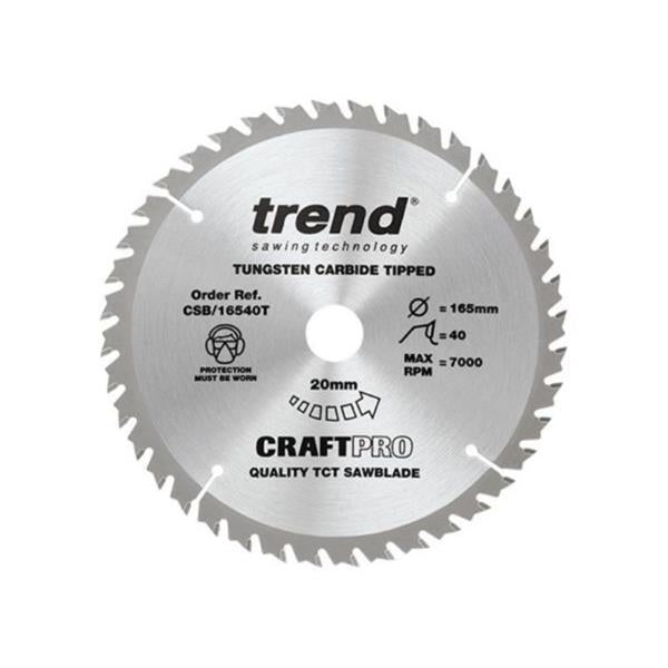 TrendCraft saw blade 165mm x 4 teeth x 20 fine