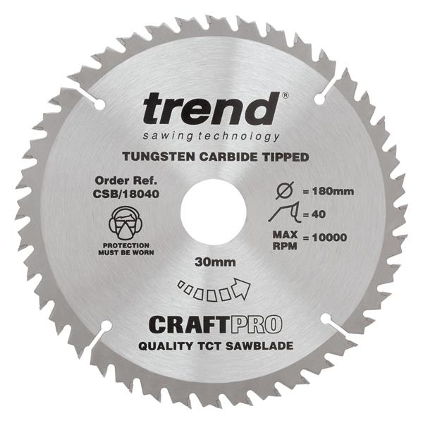 TrendCSB/18030 CraftPro Saw Blade 180mm x 30T x 30mm