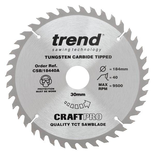 TrendCraft saw blade 184mm x 58 teeth x 30mm CSB/18458