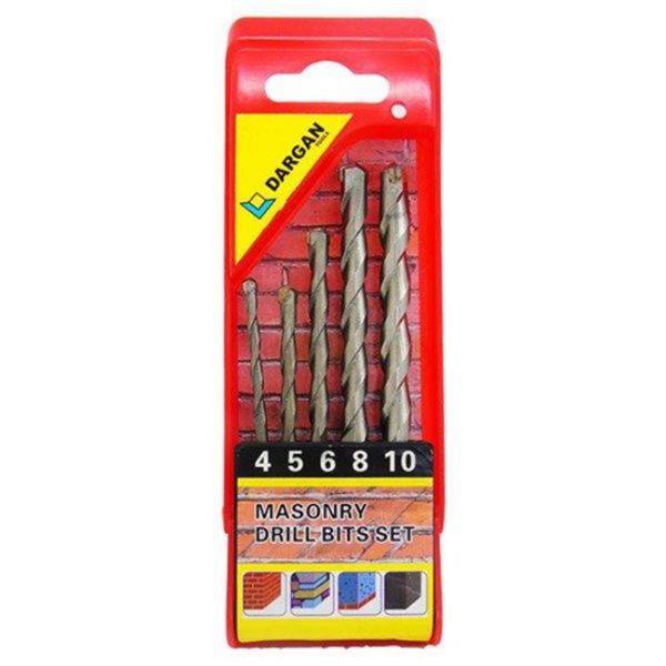 DarganMasonry Drill Bits Set (4-10mm) - 5pc