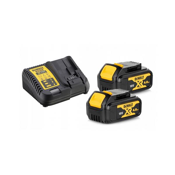 DewaltDCB115M2 18v 4Ah Li-Ion XR Slide Battery x 2 Pack + DCB115 Charger