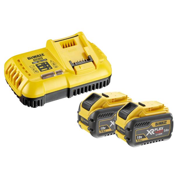 DewaltDCB118X2 9Ah 18V Battery & Charger Starter Kit (2x9Ah)