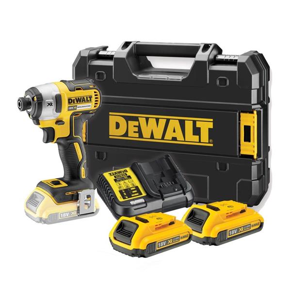 DewaltDCF887D2 18V Brushless 3 Speed Impact Driver (2x2Ah)