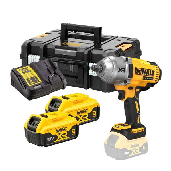 DewaltDCF900P2T 18V XR Brushless 1/2" High Torque Impact Wrench (2x5Ah)