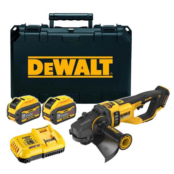 DewaltDCG460X2 54V XR Brushless FLEXVOLT 230mm Angle Grinder (2x9Ah)