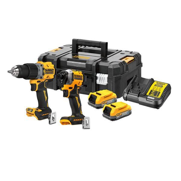 DewaltDCK2050E2T 18V XR Brushless Powerstack Twin Kit (2x1.7Ah)
