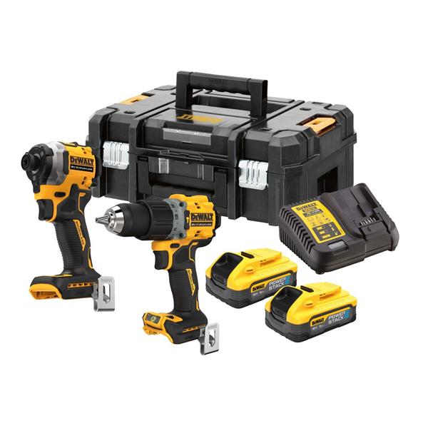 DewaltDCK2050H2T 18V XR Brushless Powerstack Twin Kit (2x5Ah)