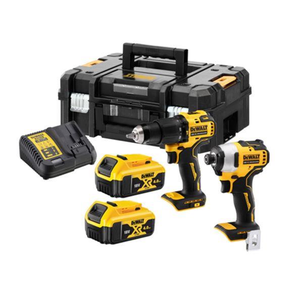 Dewalt DCK2062M2T 18V Brushless Combi Drill & Impact Driver Twin Kit (2x4Ah)