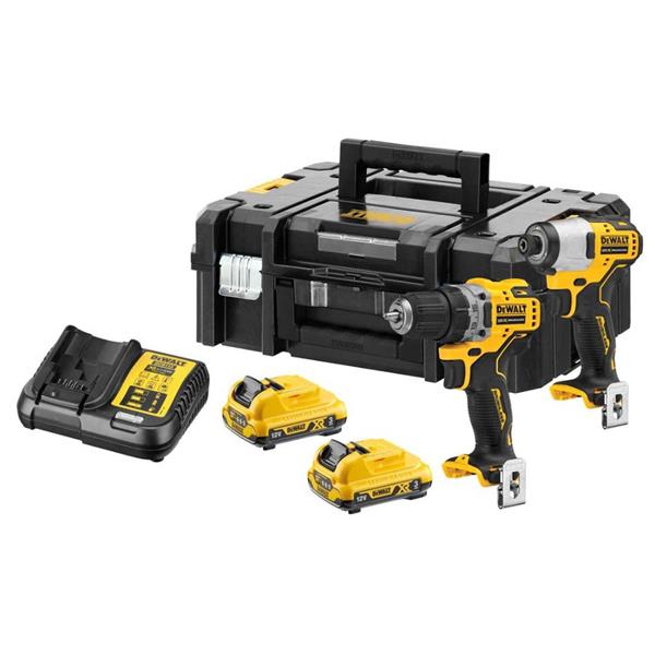 DewaltDCK2110L2T 12v XR Compact Drill Driver & Impact Driver Twin Kit (2x3Ah)