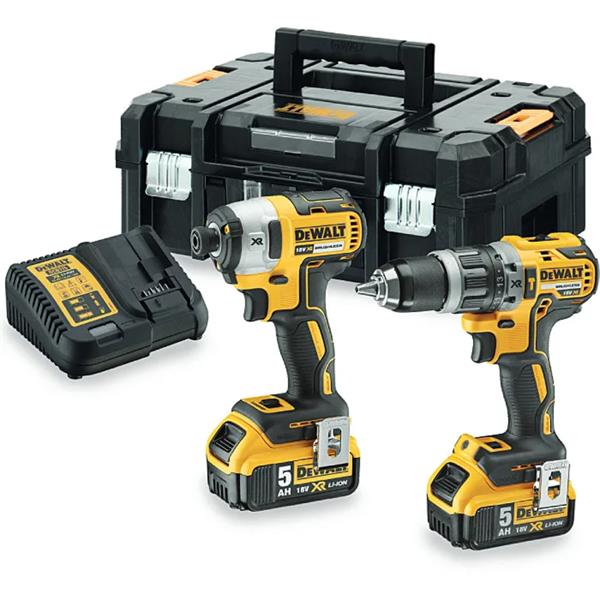DewaltDCK266P2T 18V Brushless Combi Drill & Impact Driver In TStak (2x5Ah)