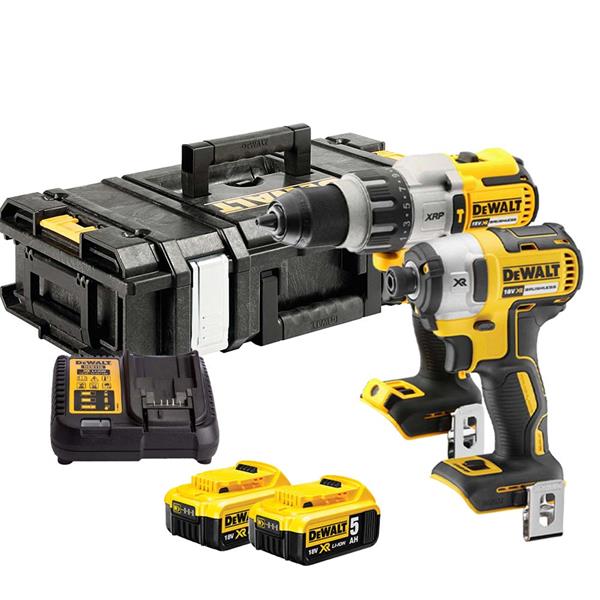DewaltDCK276P2 18V XR Brushless Twinkit (2x5Ah)