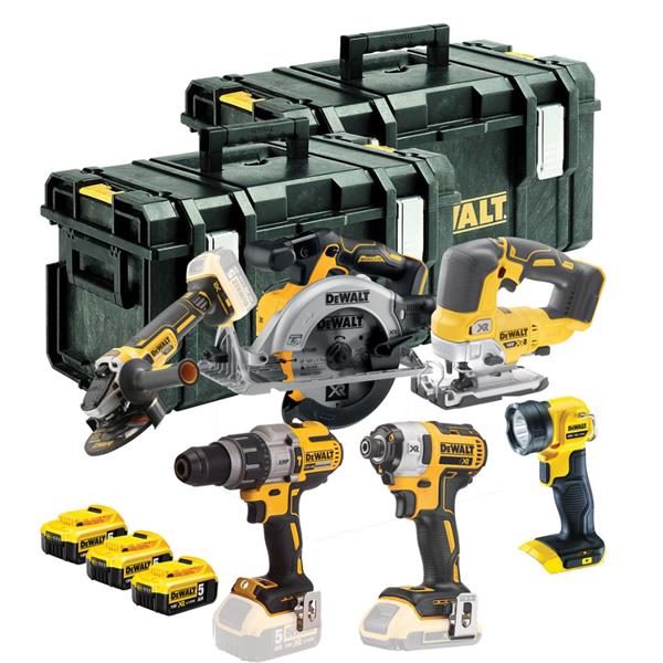 DewaltDCK664P3 18V 6 Piece XR Brushless Kit (3x5Ah)
