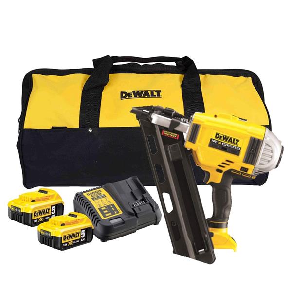 DewaltDCN692P2 18V Brushless 1st Fix Framing Nailer (2x5Ah)