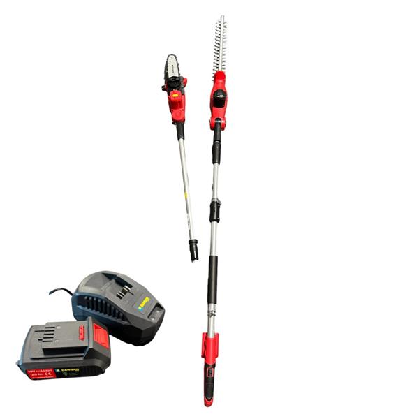 Dargan18V Cordless Pole Chainsaw & Headge Trimmer 2 in 1 (1x2Ah)