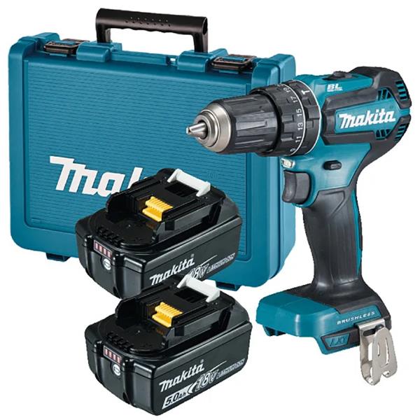 MakitaDHP485STE 18V LXT Brushless Combi Drill (2x5Ah)
